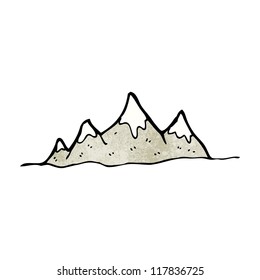 cartoon mountains