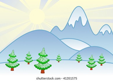 Cartoon Mountains