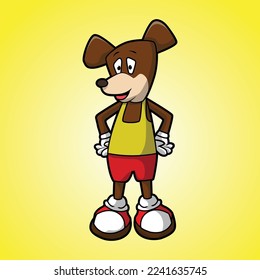 cartoon mouse character in tracksuit