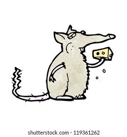 ratón de dibujos animados con queso