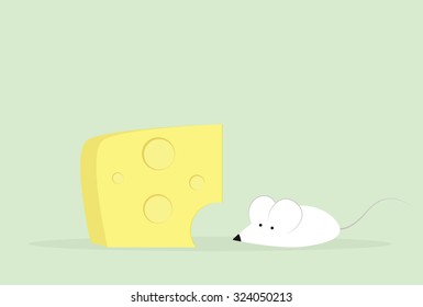cartoon mouse and cheese