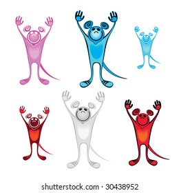 cartoon mouse mascot vector illustration