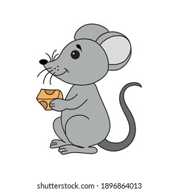 
cartoon mouse. vector illustration eps10