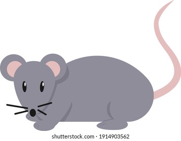 Cartoon Mouse Vector Illustration Isolated On Stock Vector (Royalty ...