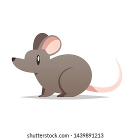 Cartoon mouse vector isolated illustration