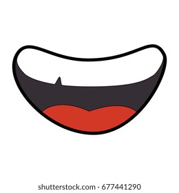 Cartoon Mouth Icon Stock Vector (Royalty Free) 677441290 | Shutterstock