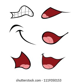 Cartoon Mouth Set