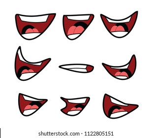 Cartoon Mouth Set