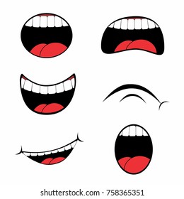 Cartoon Mouth Set