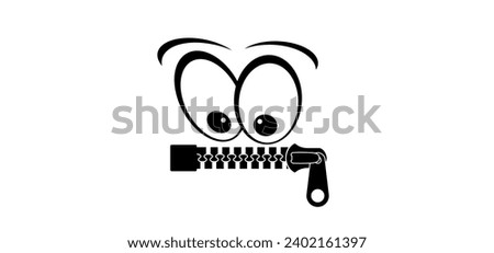 Similar – Image, Stock Photo Talk is silver, silence is gold