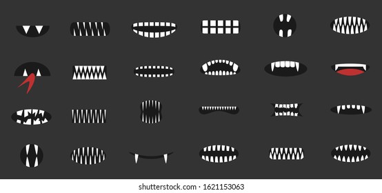 Cartoon Mouthes Cartoon Mouth Set Mouth Stock Vector (Royalty Free ...