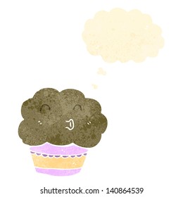 muffin de caricatura con cara