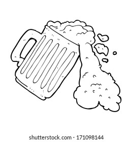 cartoon mug of beer