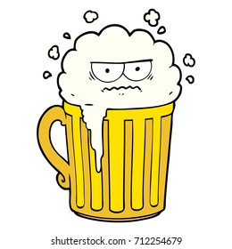 cartoon mug of beer
