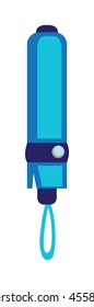 Cartoon multi colored umbrella flat design style