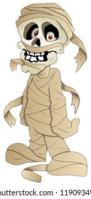 Cartoon Mummy - Vector Illustration