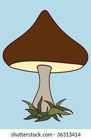 cartoon mushroom