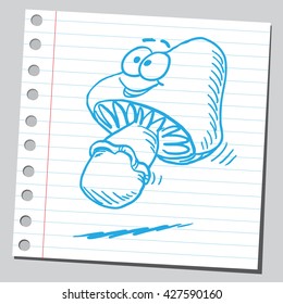 Cartoon mushroom