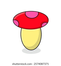 cartoon mushroom graphic vector illustration design draw