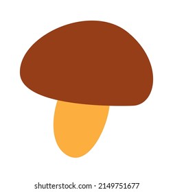 Cartoon mushroom icon. Vector illustration