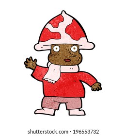 cartoon mushroom man