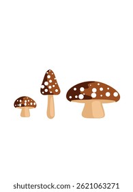 cartoon mushroom with red cap