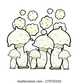 cartoon mushrooms