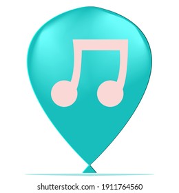 Cartoon Music Button Game GUI Ballon