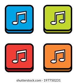 Cartoon Music Icons