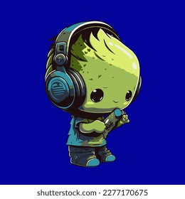 Vector de ILUSTRACIÓN DE MÚSICA DE CARICATURA en la música