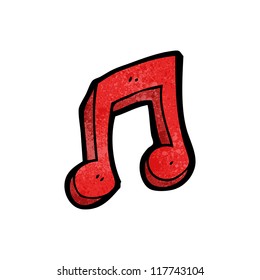 cartoon music note