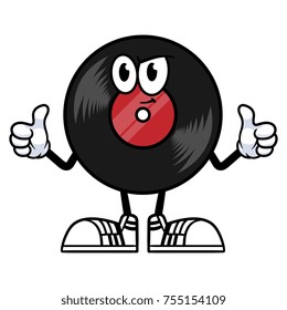 Cartoon Music Record Character