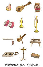 cartoon Musical instrument icon