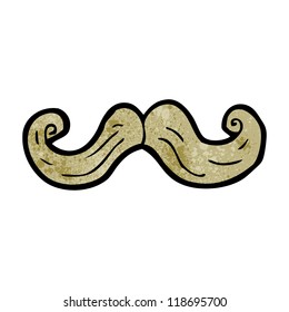 bigote de dibujos animados