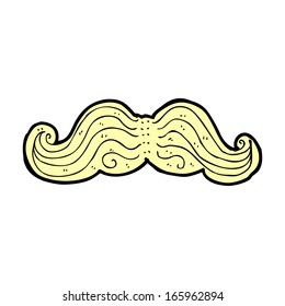 bigote de dibujos animados