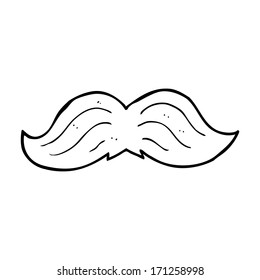 bigote de dibujos animados
