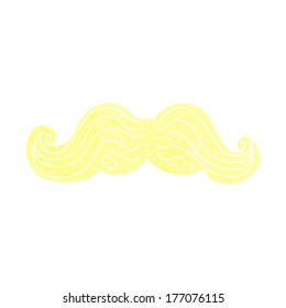 bigote de dibujos animados