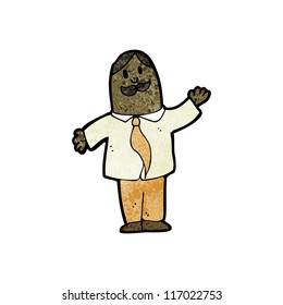 hombre bigote de dibujos animados