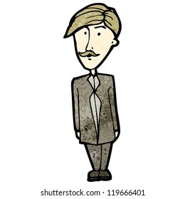 hombre bigote de dibujos animados
