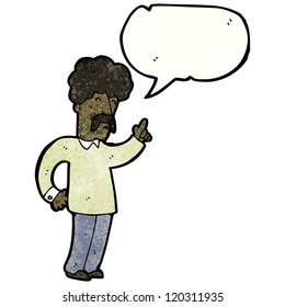 hombre bigote de dibujos animados
