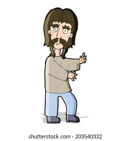 cartoon mustache man