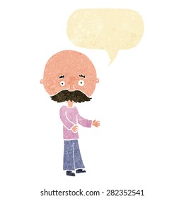cartoon mustache man