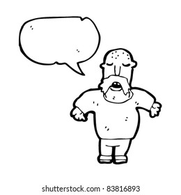 Cartoon-Schnurrbart