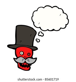 cráneo con bigote