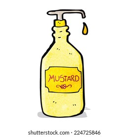 cartoon mustard bottle