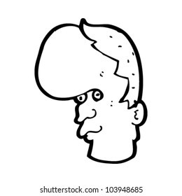 caricaturista mutante cabeza man