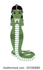 Cartoon Naag Devta - Snake God