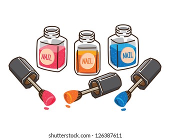 cartoon nail polish