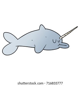 cartoon narwhal