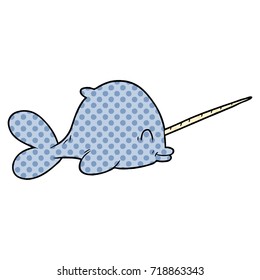 cartoon narwhal